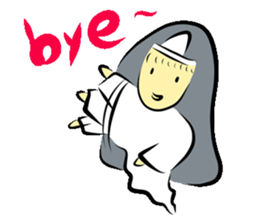 Cute ghost to Hello ~ sticker #12344405