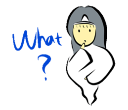 Cute ghost to Hello ~ sticker #12344406