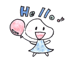 A selfish girl. The sticker of "Mameko". sticker #12345187