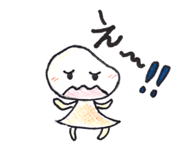 A selfish girl. The sticker of "Mameko". sticker #12345198
