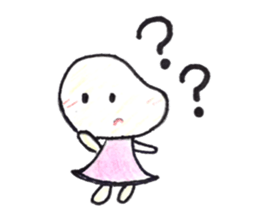 A selfish girl. The sticker of "Mameko". sticker #12345203