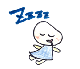 A selfish girl. The sticker of "Mameko". sticker #12345217