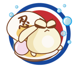 Lovely clam and his good friends! sticker #12346373