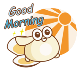 Lovely clam and his good friends! sticker #12346374