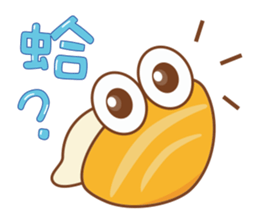 Lovely clam and his good friends! sticker #12346379