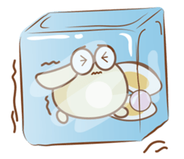 Lovely clam and his good friends! sticker #12346387