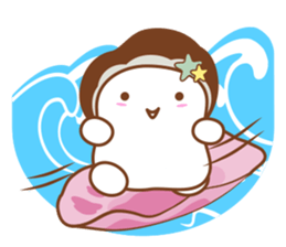 Lovely clam and his good friends! sticker #12346394