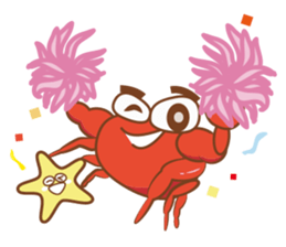 Lovely clam and his good friends! sticker #12346395