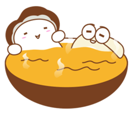 Lovely clam and his good friends! sticker #12346402