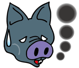 Okinawa pig AGU sticker #12346531