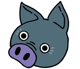 Okinawa pig AGU sticker #12346534