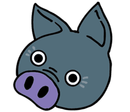 Okinawa pig AGU sticker #12346534
