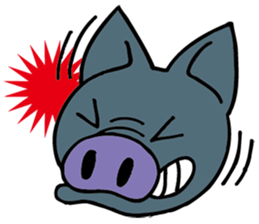 Okinawa pig AGU sticker #12346537