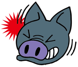 Okinawa pig AGU sticker #12346537