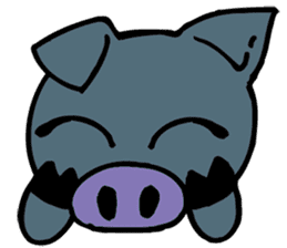 Okinawa pig AGU sticker #12346538