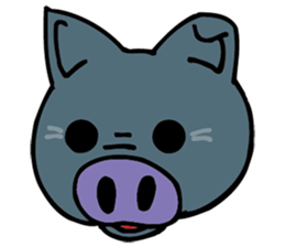 Okinawa pig AGU sticker #12346540