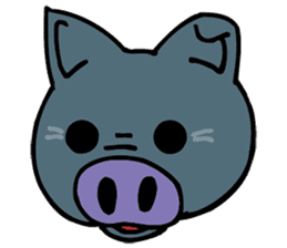 Okinawa pig AGU sticker #12346540