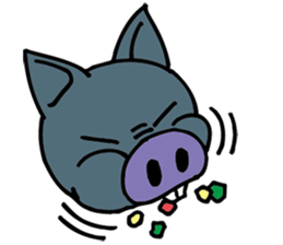 Okinawa pig AGU sticker #12346541