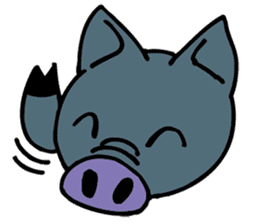 Okinawa pig AGU sticker #12346546