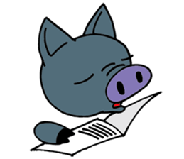 Okinawa pig AGU sticker #12346550