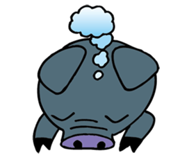 Okinawa pig AGU sticker #12346553