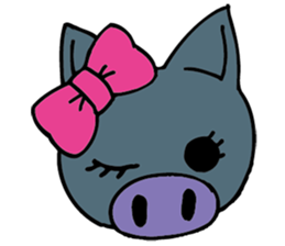 Okinawa pig AGU sticker #12346557