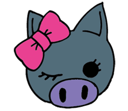 Okinawa pig AGU sticker #12346557