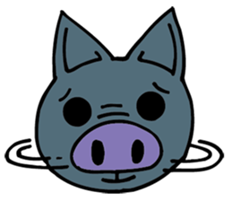 Okinawa pig AGU sticker #12346561