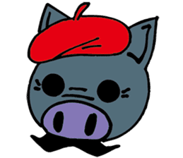 Okinawa pig AGU sticker #12346563
