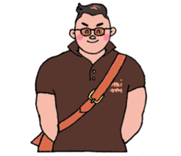 An office worker who works hard sticker #12347009