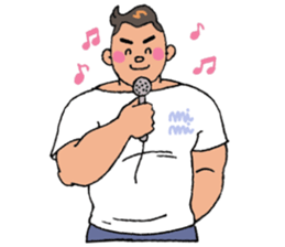 An office worker who works hard sticker #12347016