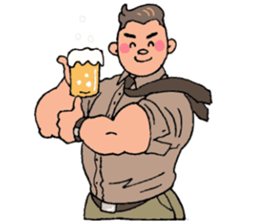 An office worker who works hard sticker #12347017