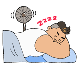 An office worker who works hard sticker #12347045