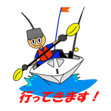 Kayak Fishing sticker #12347326