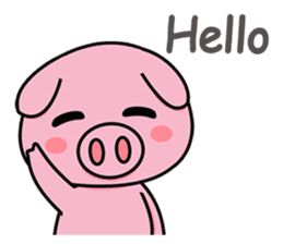 chubby piggy (English Version) sticker #12349118