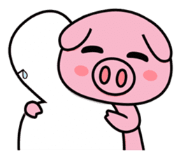 chubby piggy (English Version) sticker #12349124