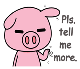 chubby piggy (English Version) sticker #12349131