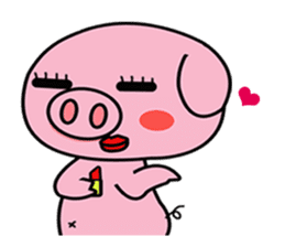 chubby piggy (English Version) sticker #12349138