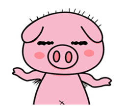 chubby piggy (English Version) sticker #12349143