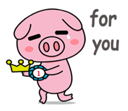 chubby piggy (English Version) sticker #12349145