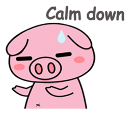 chubby piggy (English Version) sticker #12349146