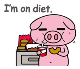 chubby piggy (English Version) sticker #12349148