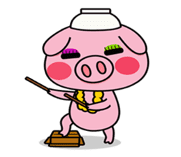 chubby piggy (English Version) sticker #12349149
