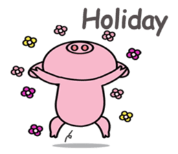 chubby piggy (English Version) sticker #12349150