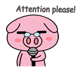 chubby piggy (English Version) sticker #12349155