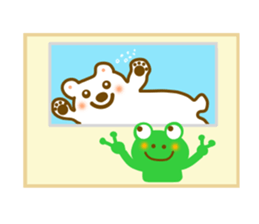 Frog to travel Hokkaido sticker #12349163