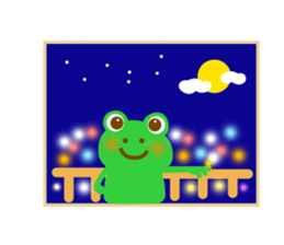 Frog to travel Hokkaido sticker #12349164