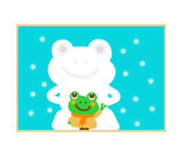 Frog to travel Hokkaido sticker #12349169