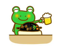 Frog to travel Hokkaido sticker #12349181
