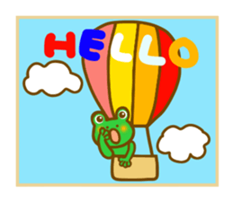 Frog to travel Hokkaido sticker #12349188